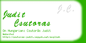 judit csutoras business card