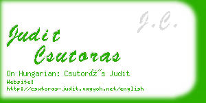 judit csutoras business card